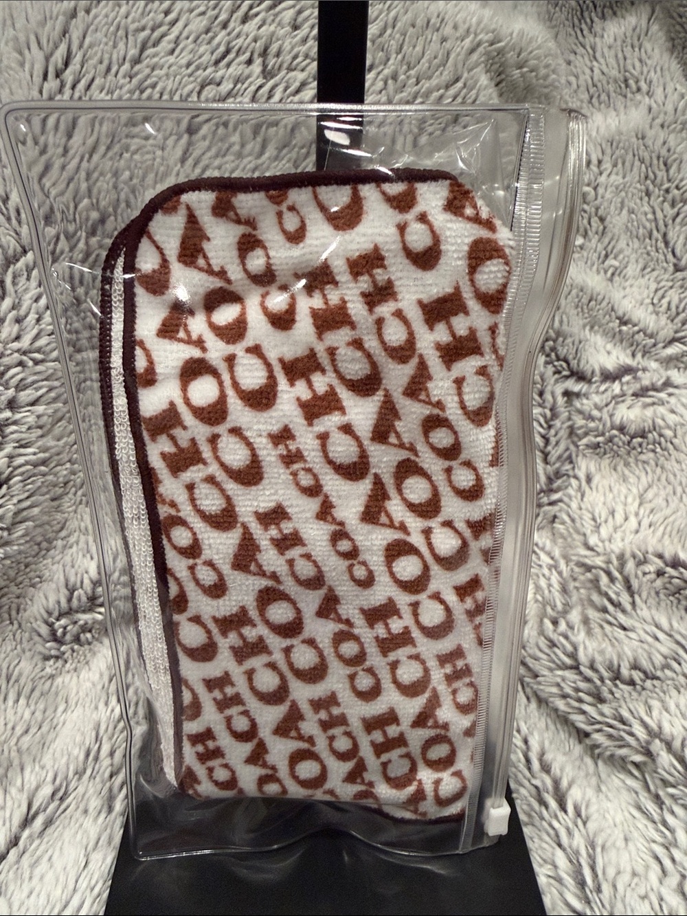 COACH Beige & Brown Travel Toothbrush Set with Branded Pouch - Picture 2 of 3